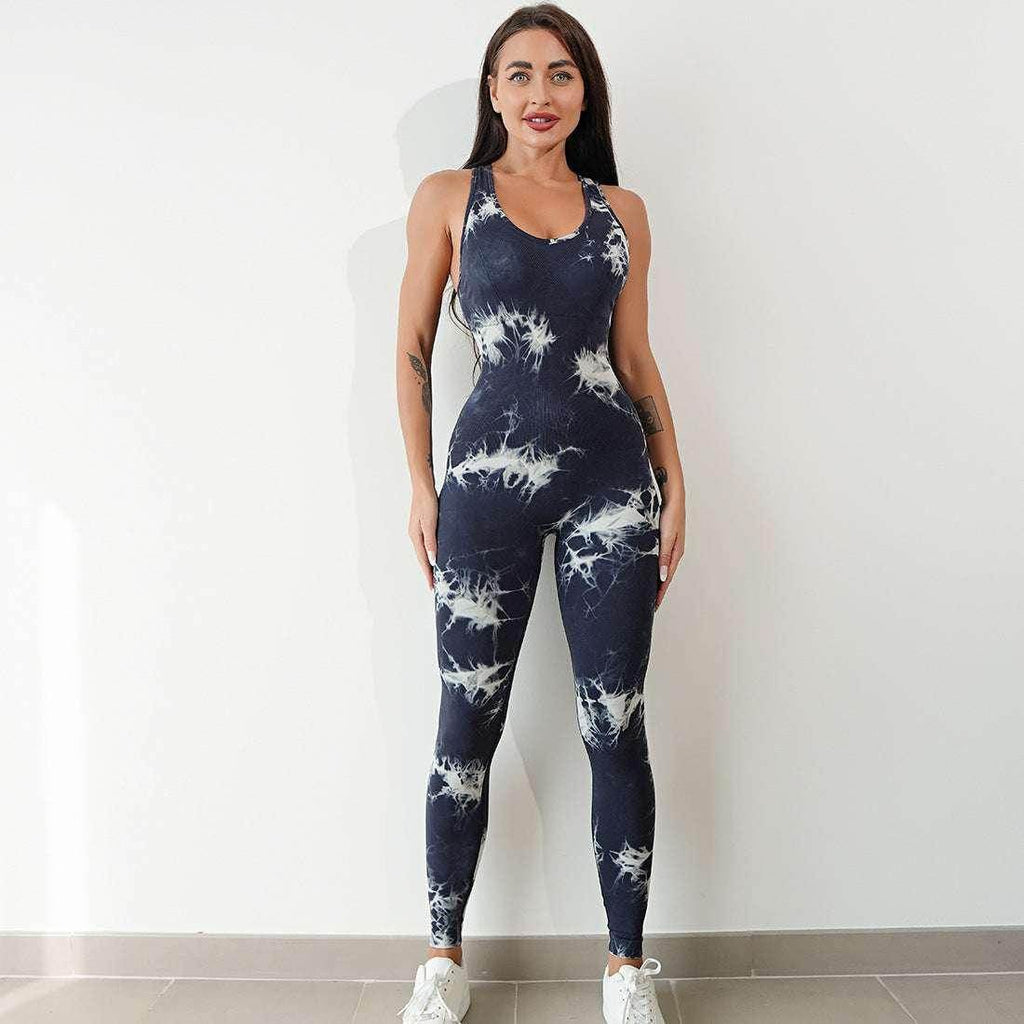 Breathable One-Piece Workout Jumpsuit for Women – Moisture-Wicking - ZA-Zola