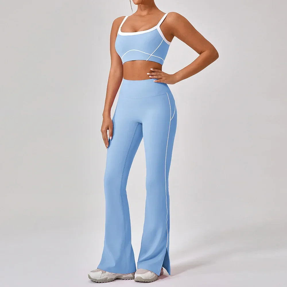 Women Yoga Fitness Set Spaghetti Strap Activewear - ZA-Zola