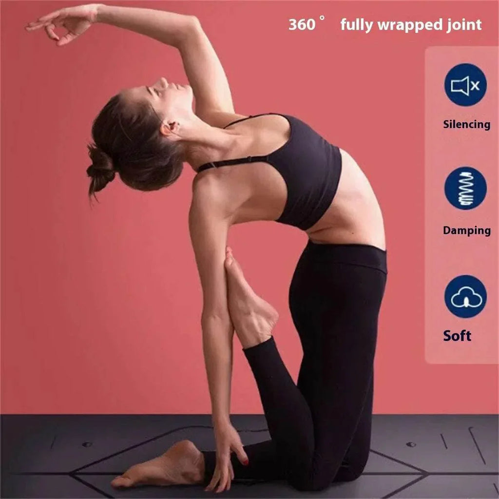 Natural Rubber Non-Slip Yoga Mat – 5mm Thick & Durable - ZA-Zola