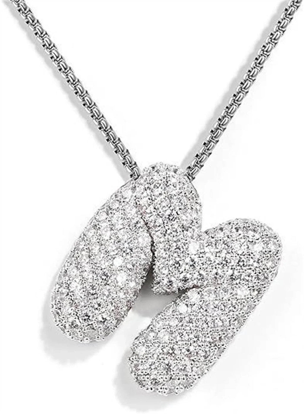 Zircon Balloon Letter Pendant Necklace for Women - ZA-Zola