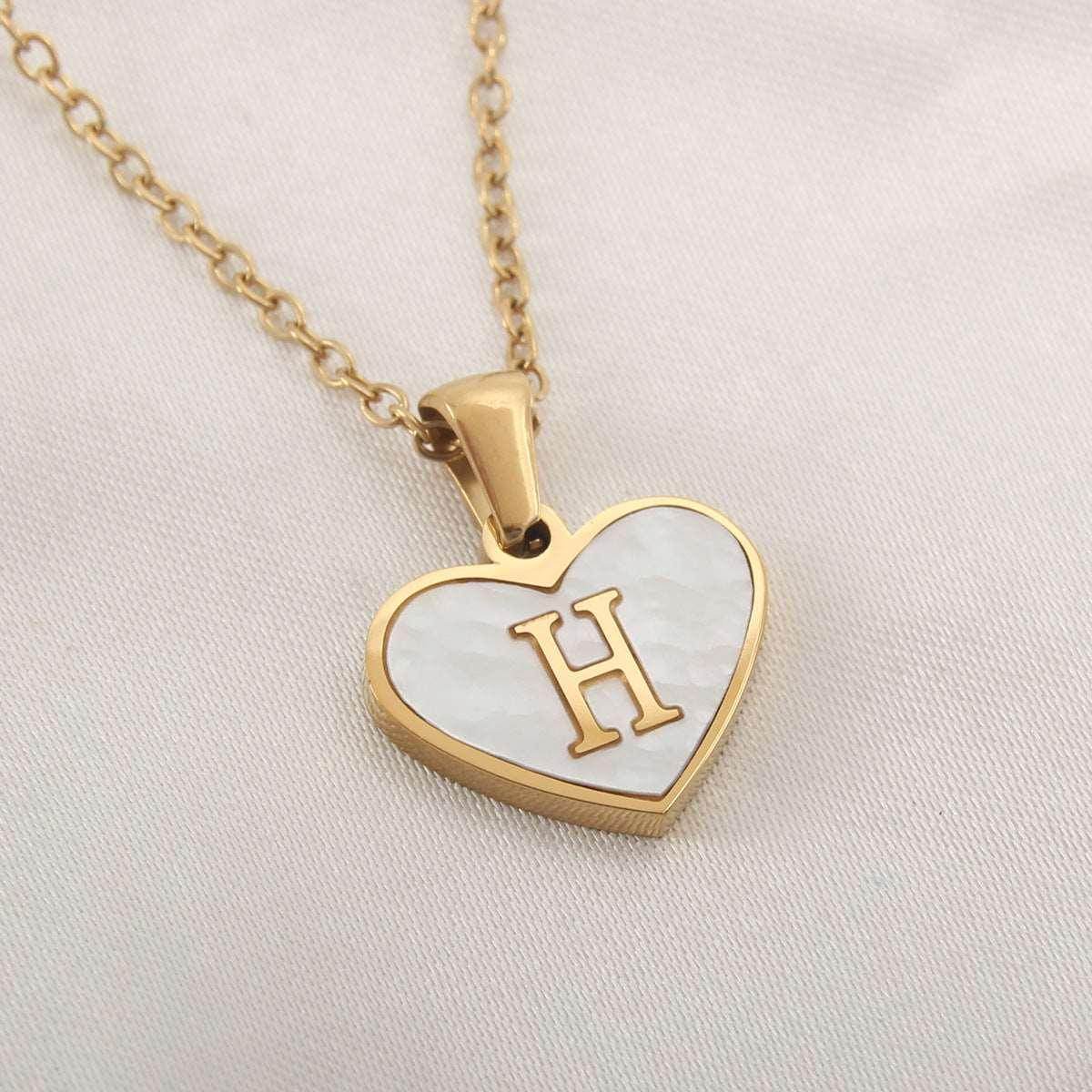 26 Letter Heart Necklace – Personalized Valentine's Gift - ZA-Zola
