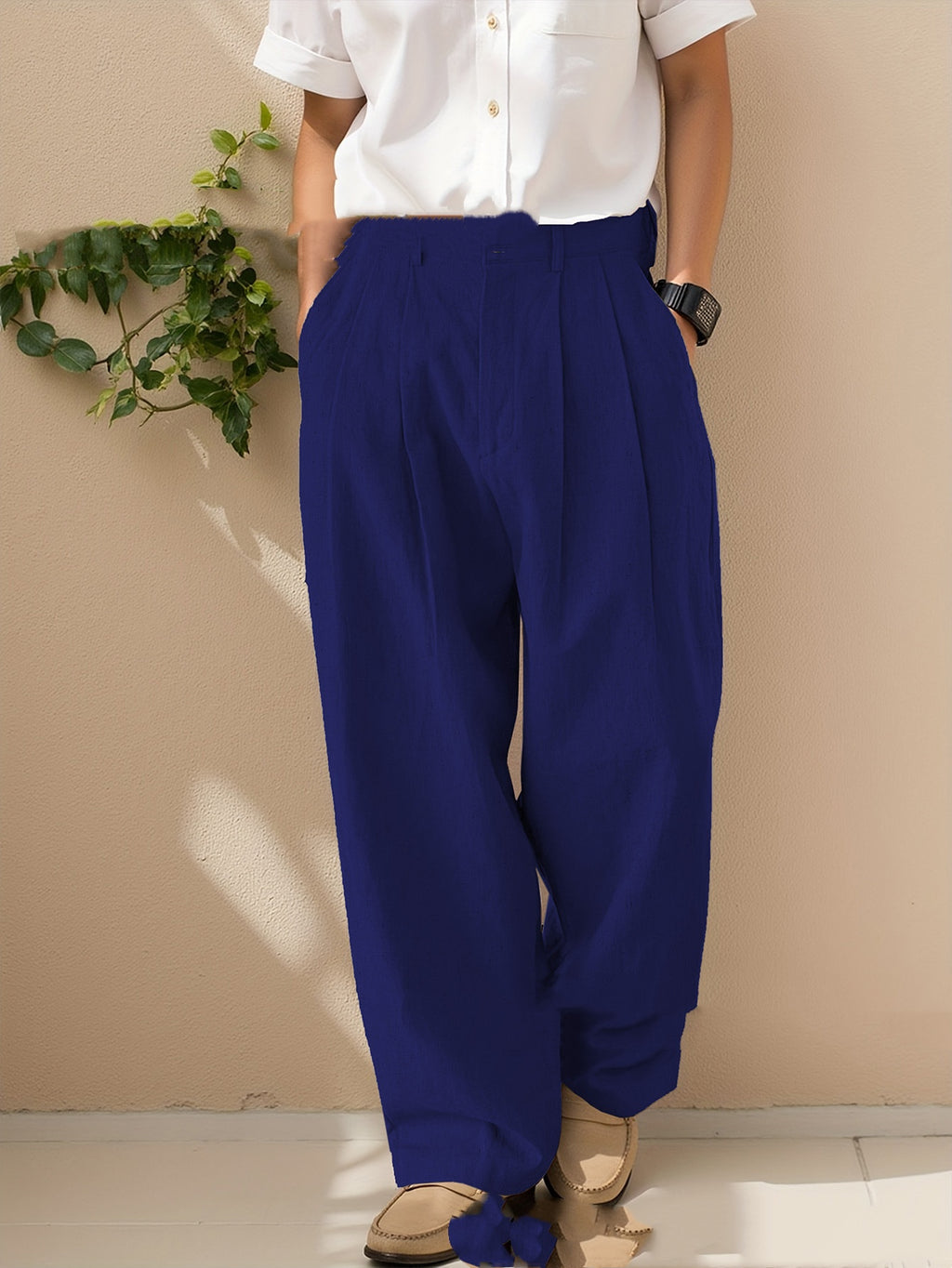 Men's Tailored Dress Pants | Premium Double Pleats