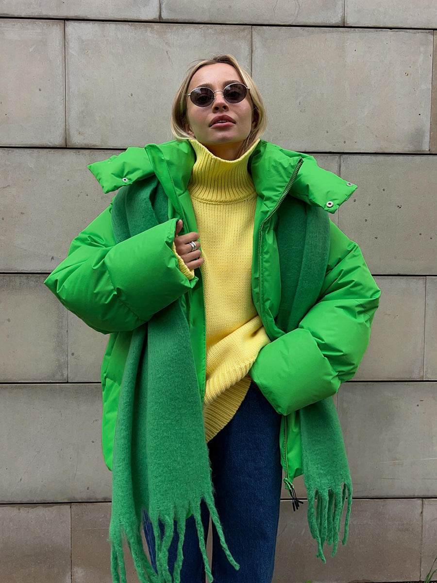 Fashion Cotton Jacket with Removable Hood – Warm Winter Coat - ZA-Zola