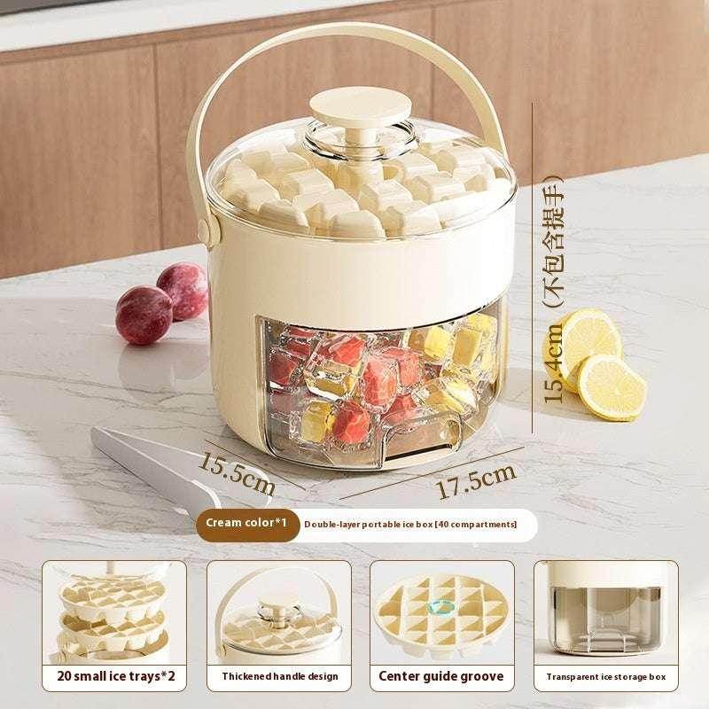 Large Capacity Press Ice Cube Mold - 40 Grids - ZA-Zola