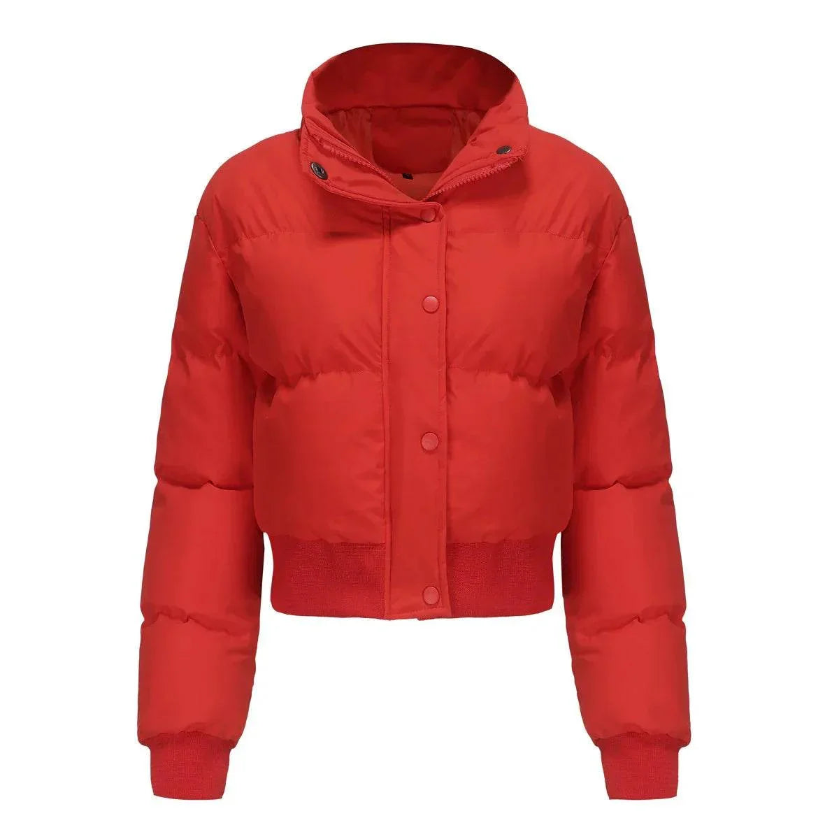 Shop Women’s Short High Collar Warm Coat – Stylish Winter - ZA-Zola