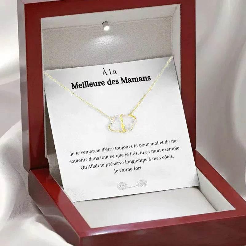 Shop Double Heart Zircon Necklace – Perfect Gift Now! - ZA-Zola