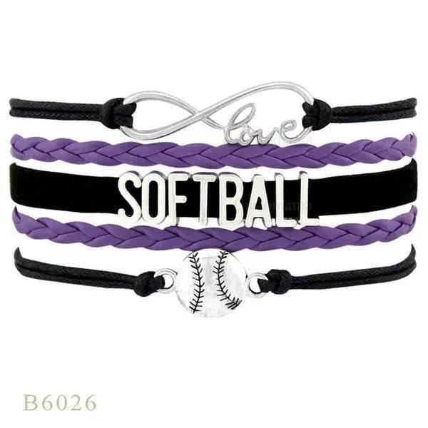 SOFTBALL Braided Bracelet – Sporty & Stylish Gift - ZA-Zola