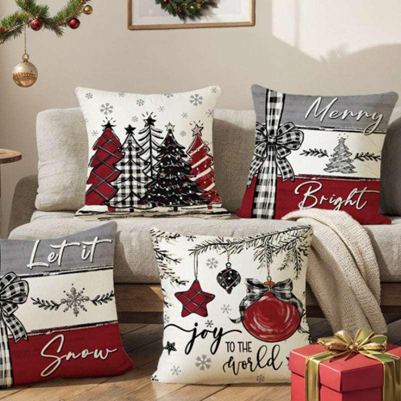 Christmas Cushion Cover Pillowcase | Festive Home Decor - ZA-Zola