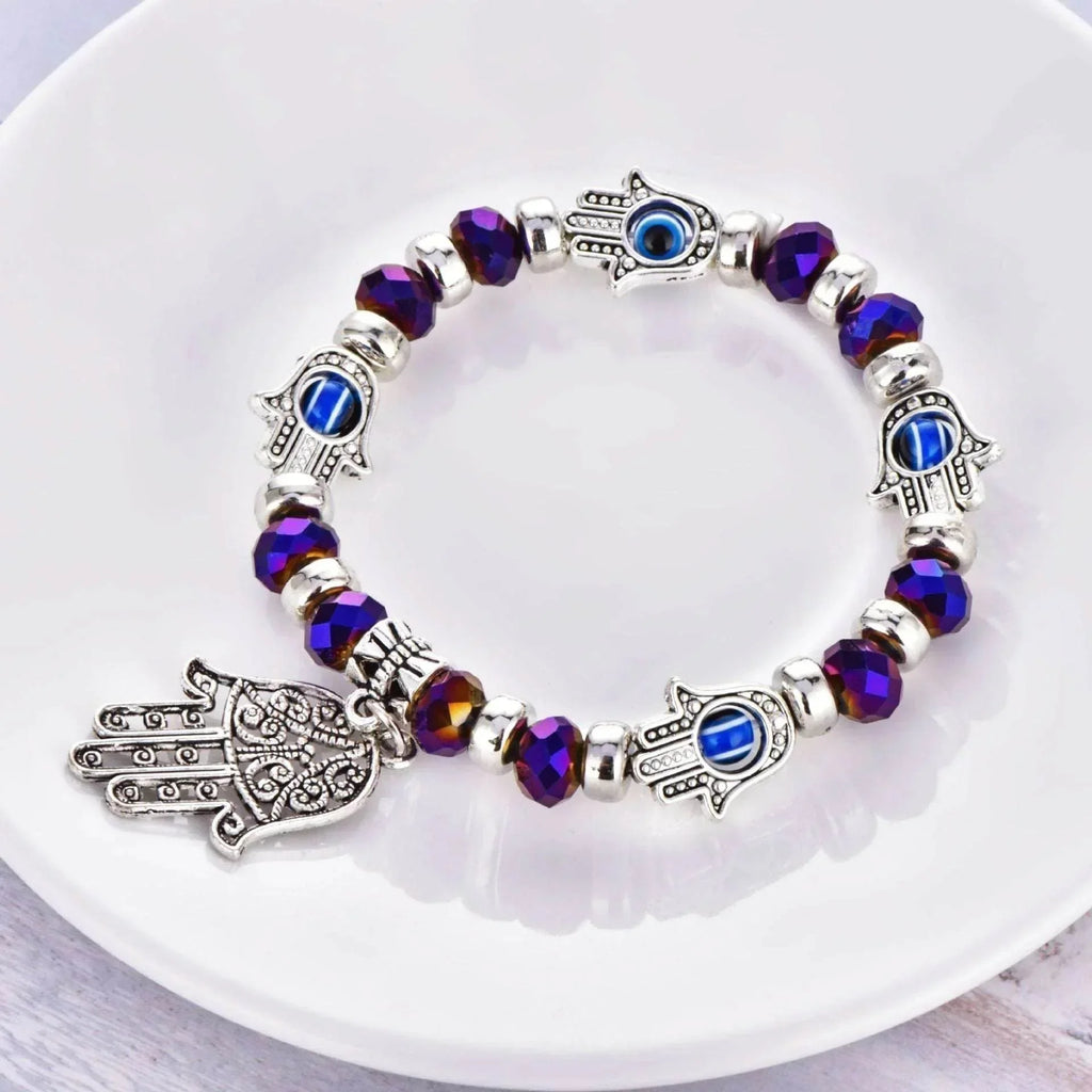 Devil's Eye Beaded Bracelet – Gemstone Protection - ZA-Zola