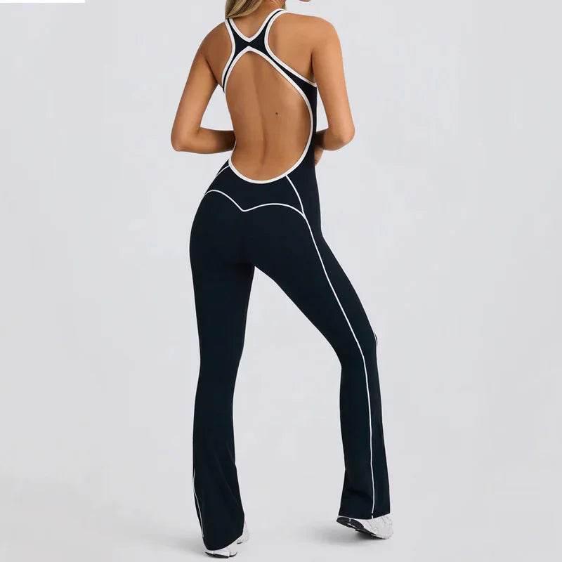 Women’s Beauty Back Yoga Jumpsuit – 2 Colors - ZA-Zola