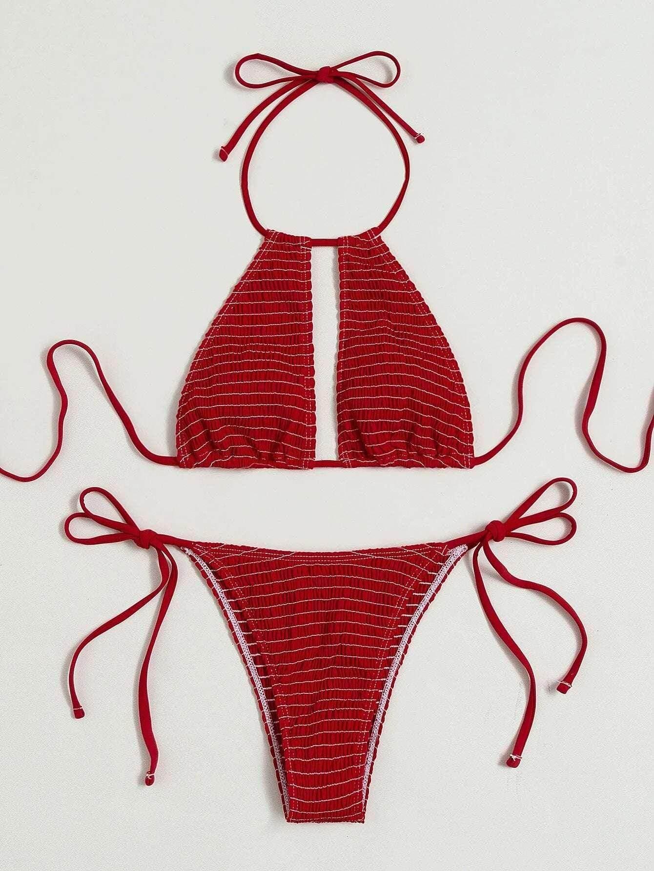Women’s Two-Piece Split Bikini Set - ZA-Zola