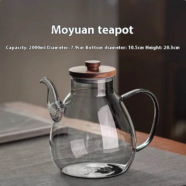 High-Temperature Resistant Glass Teapot – 1L+ - ZA-Zola