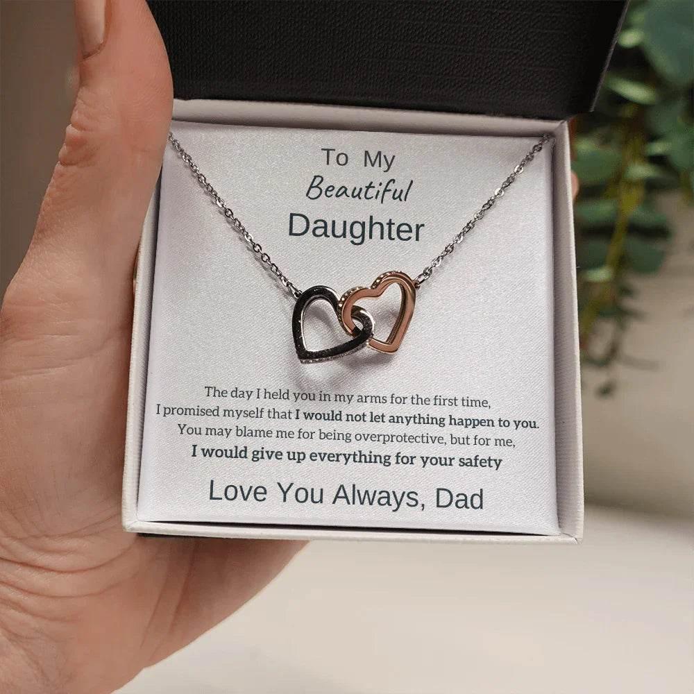 Shop Double Heart Necklace – Elegant Personalized Gift - ZA-Zola