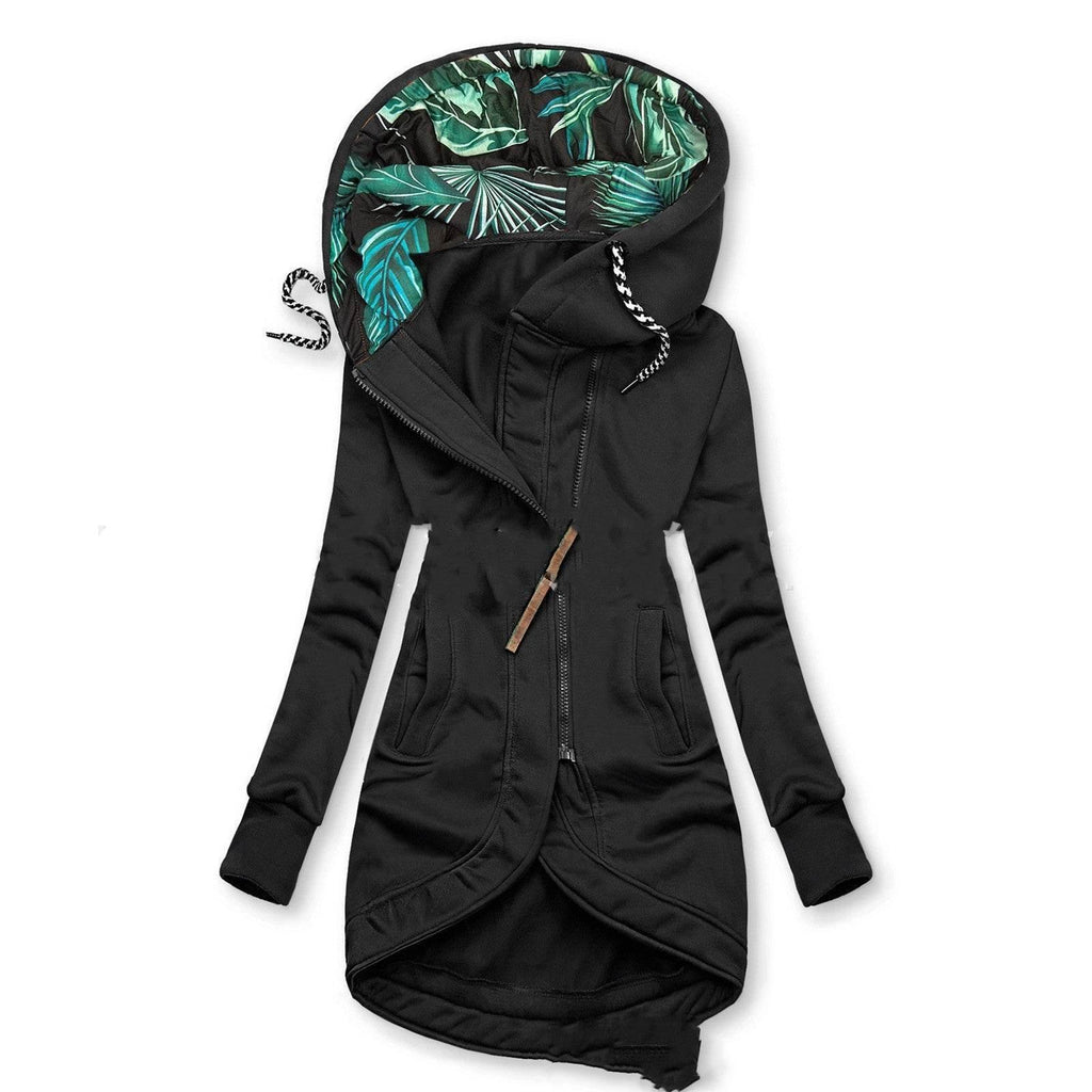Solid Colour Hooded Long Sleeve Jacket for Men & Women - ZA-Zola