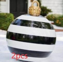 Inflatable Christmas Ornament Ball 60CM Outdoor PVC - ZA-Zola