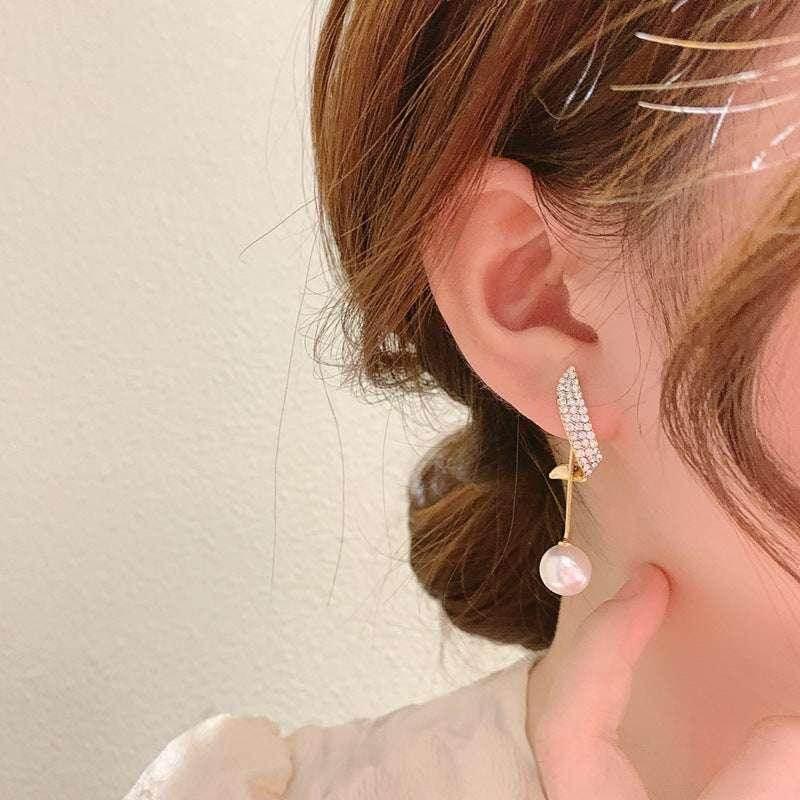 Retro Pearl Tassel Earrings for Women – Luxury Look - ZA-Zola