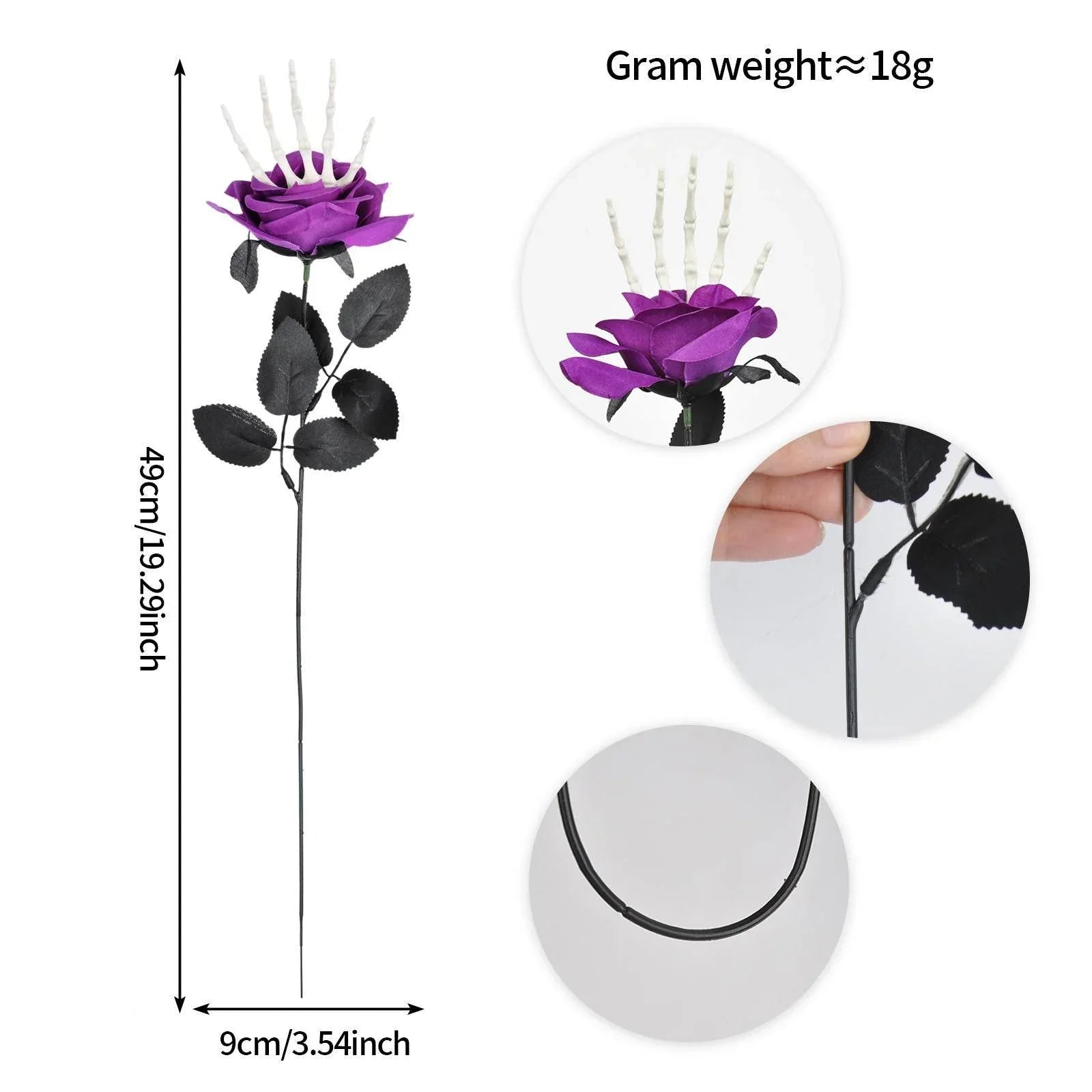 ZA-Zola Halloween Skull Hand Rose Decoration - ZA-Zola