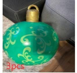 Inflatable Christmas Ornament Ball 60CM Outdoor PVC - ZA-Zola