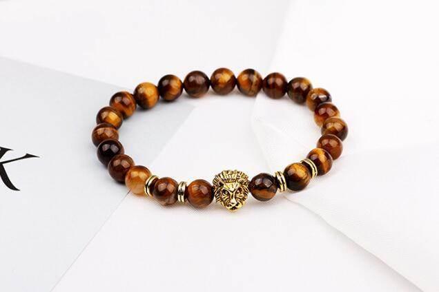 Bold Lion Stone Bracelet for Strength & Style - ZA-Zola