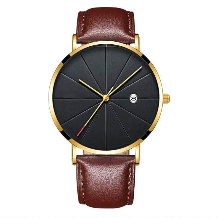 Men’s Simple Waterproof Quartz Watch with Calendar - ZA-Zola
