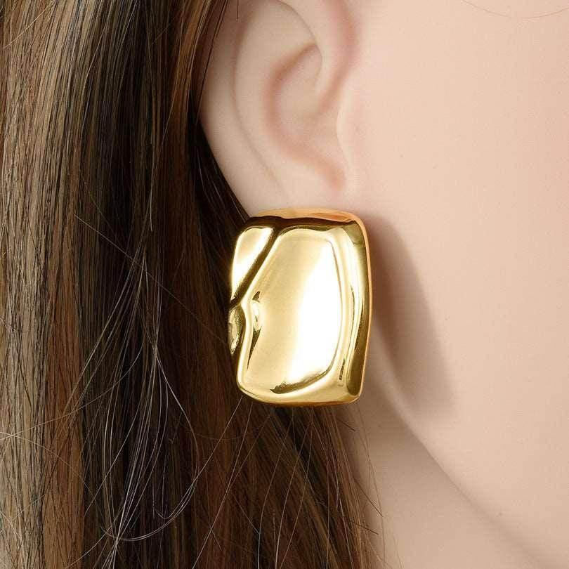 304 Stainless Steel Irregular Ear Studs - Shop Now! - ZA-Zola
