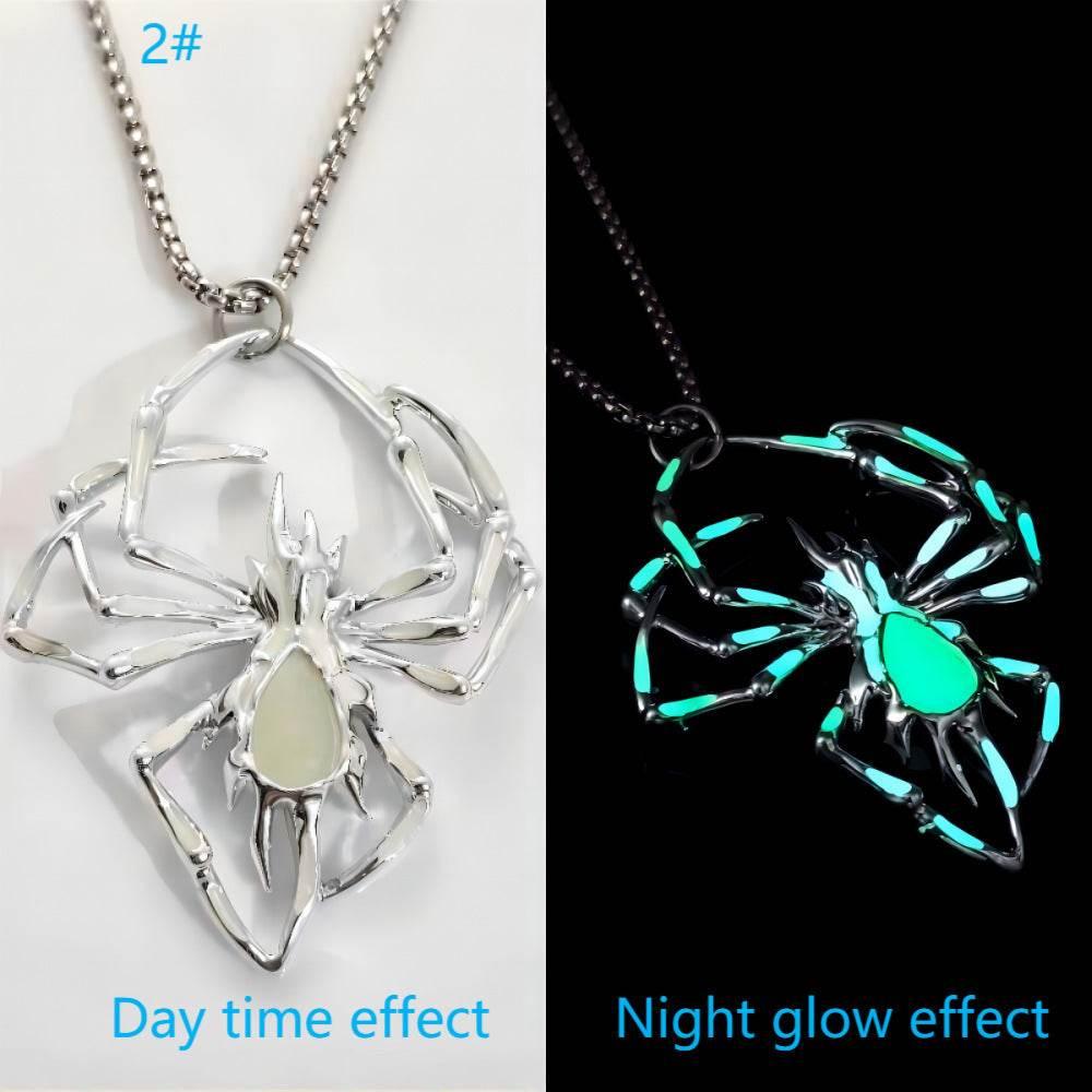 ZA-Zola Halloween Glow Spider Necklace - ZA-Zola