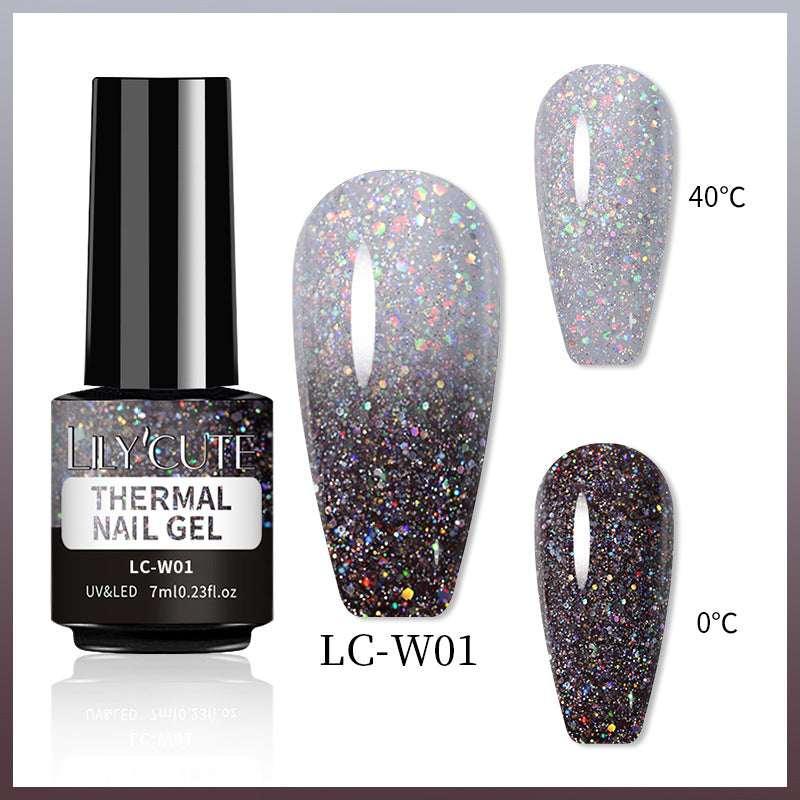 Temperature Change Glitter UV Nail Polish - ZA-Zola