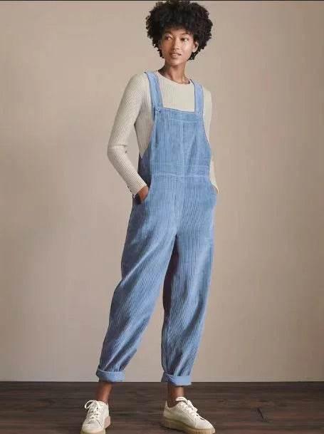 Corduroy Bib Overalls for Women – Casual & Comfy - ZA-Zola