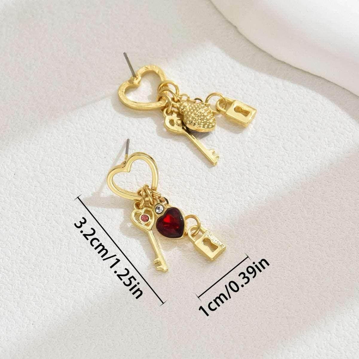 Luxury Love Lock Earrings - Perfect Valentine’s Gift! - ZA-Zola