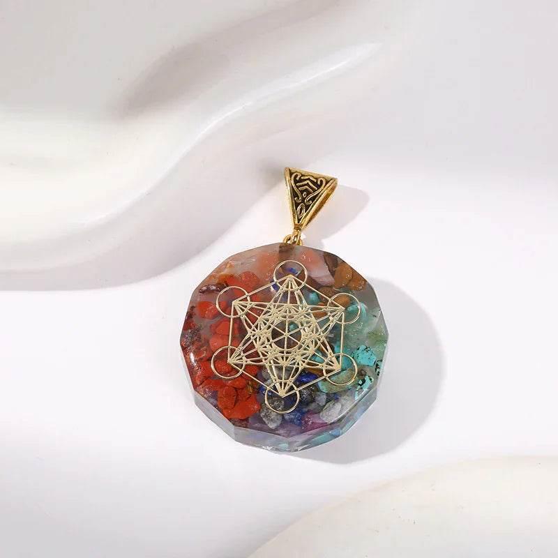 7 Chakra Reiki Healing Stone Pendant Necklace - ZA-Zola