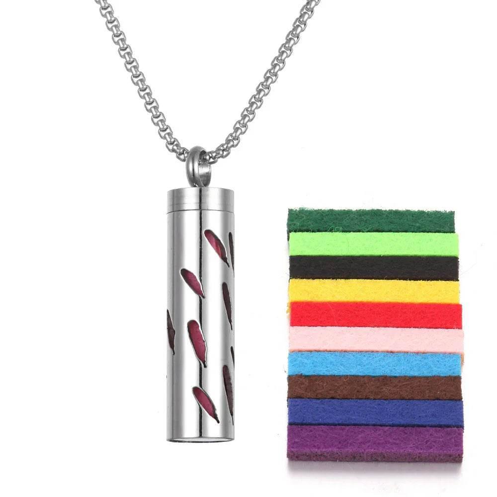 Titanium Aromatherapy Pendant Necklace - ZA-Zola