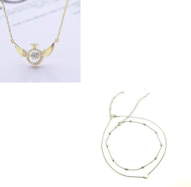 Elegant Angel Wings Necklace – Light Luxury Style - ZA-Zola