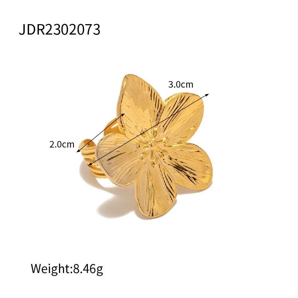 Golden Flower Summer Beach Jewelry Set - ZA-Zola