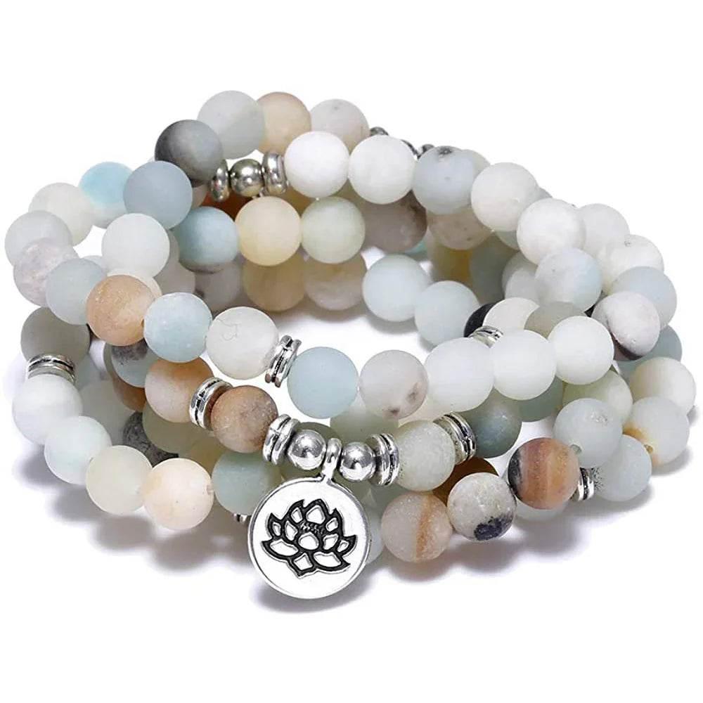 Tiger Eye 108 Beads Buddha Bracelet for Balance - ZA-Zola