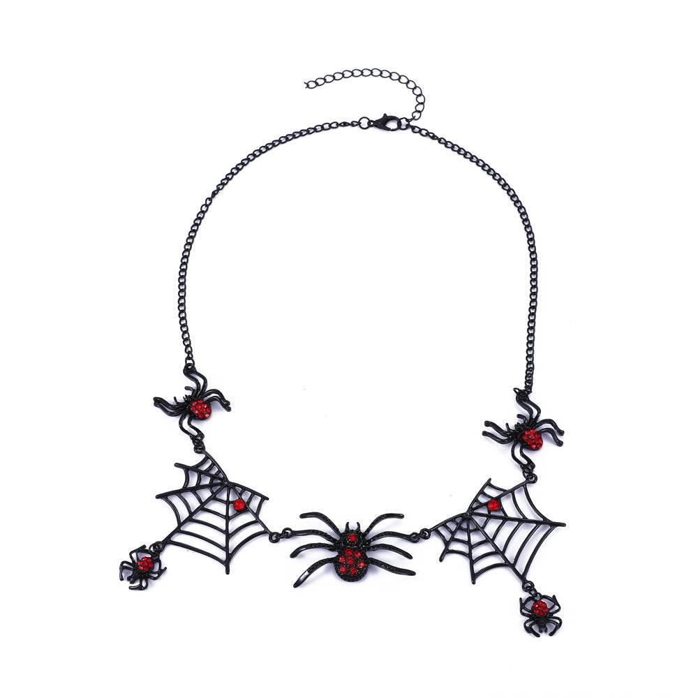 ZA-Zola Halloween Spider Web Necklace Jewelry - ZA-Zola
