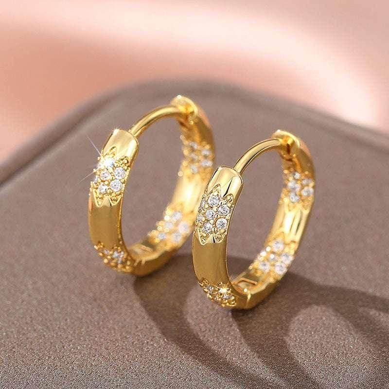 Elegant Wheat-Inspired Zircon Earrings for Women - ZA-Zola