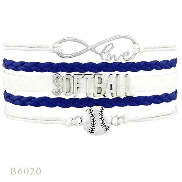 SOFTBALL Braided Bracelet – Sporty & Stylish Gift - ZA-Zola