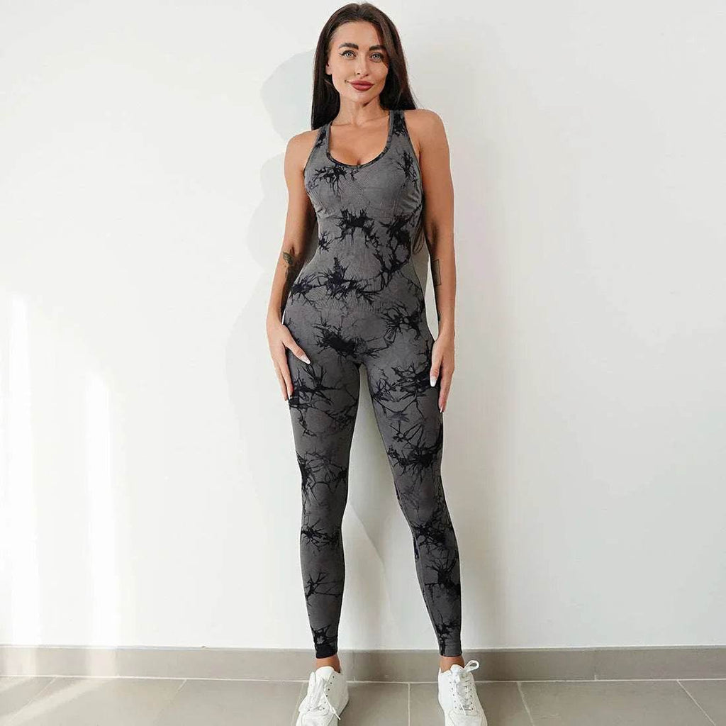 Breathable One-Piece Workout Jumpsuit for Women – Moisture-Wicking - ZA-Zola