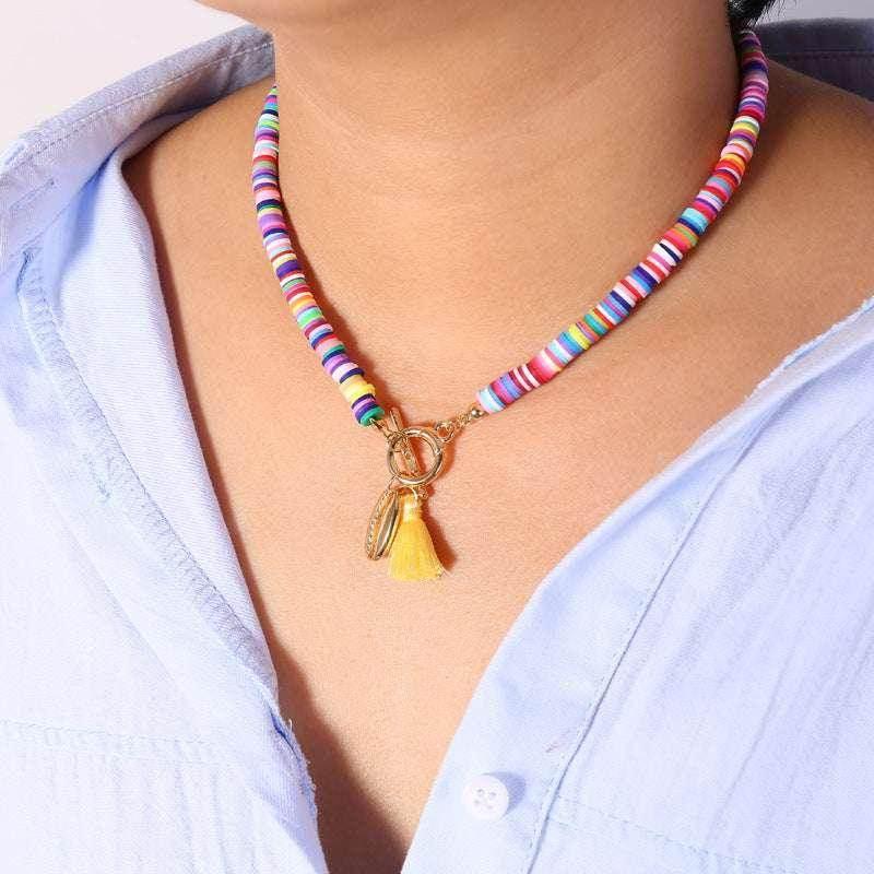 Boho Shell Tassel Necklace – Sweet & Wild Style - ZA-Zola
