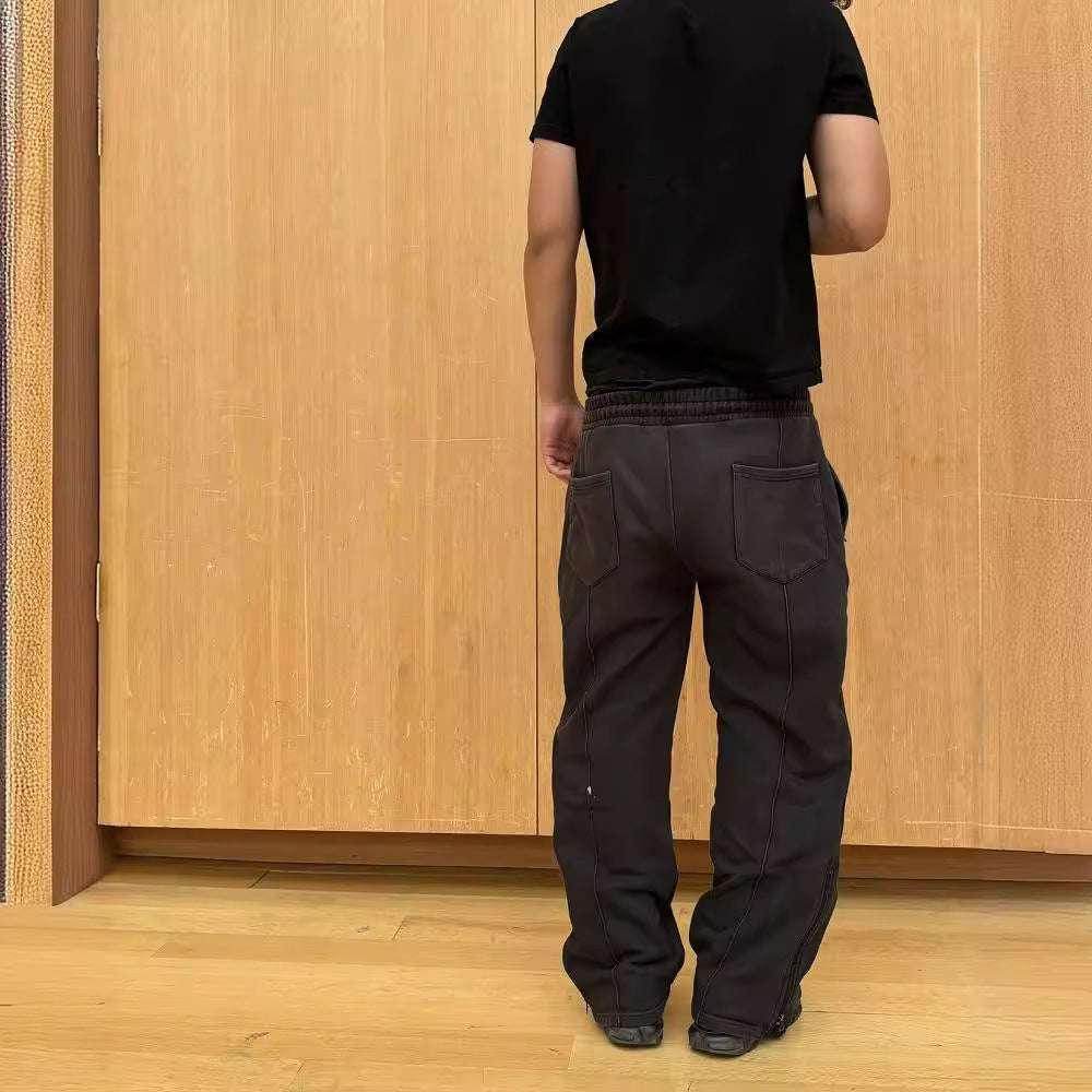 Stretch Rope Sweatpants - Casual Cropped Trousers - ZA-Zola