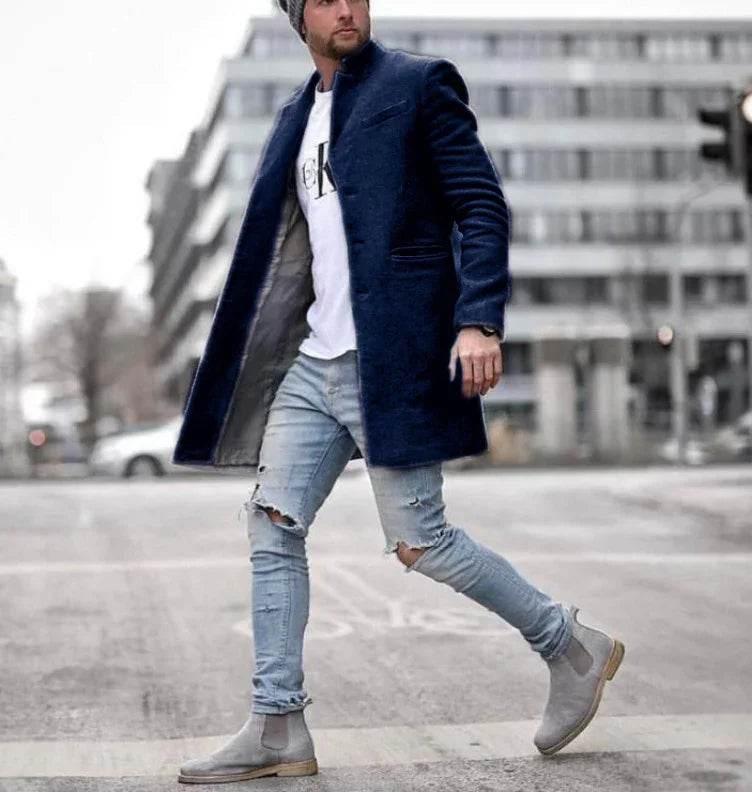 Fashionable Solid Color Long Warm Coat for Winter - ZA-Zola