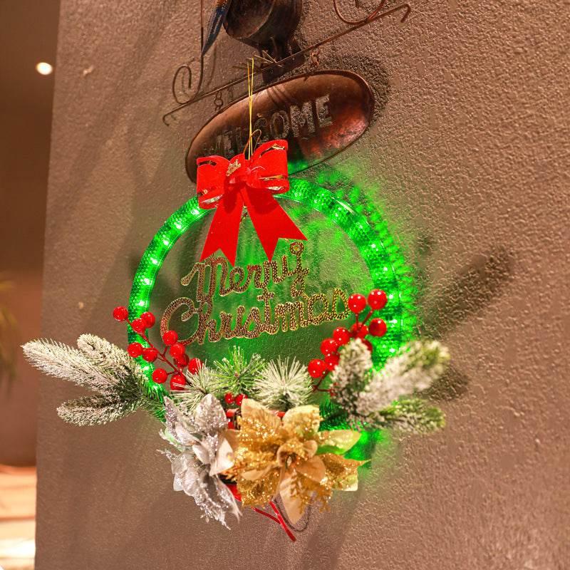 Christmas Luminous Garland Door Hanging Decoration 30CM - ZA-Zola