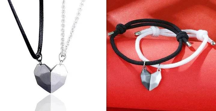 Magnetic Heart Pendant Necklace for Couples - ZA-Zola