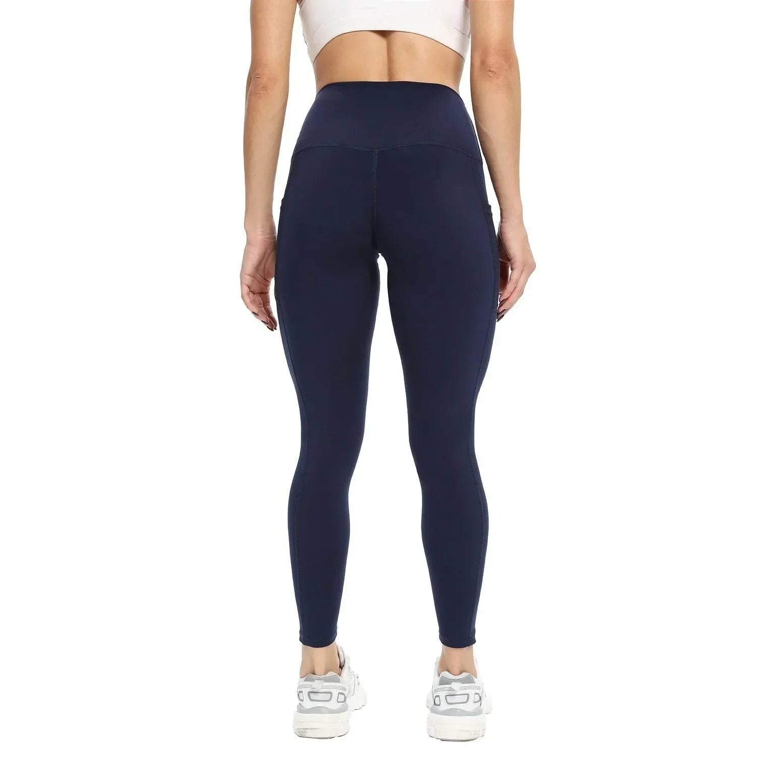 Slim-Fit Yoga Pants – High Waist, Pockets, Moisture-Wicking - ZA-Zola