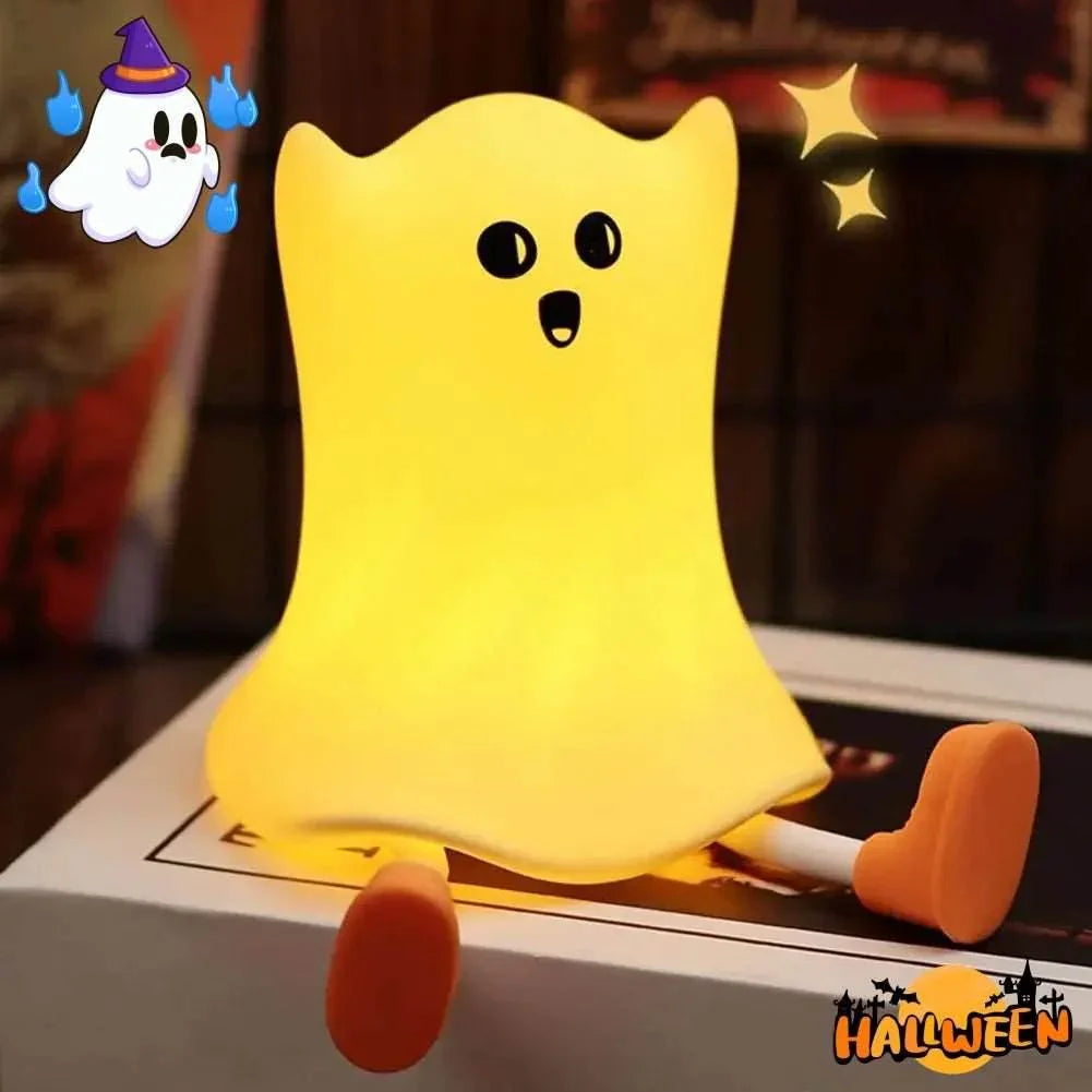 Halloween Silicone Ghost Bedside Lamp with Touch Control - ZA-Zola