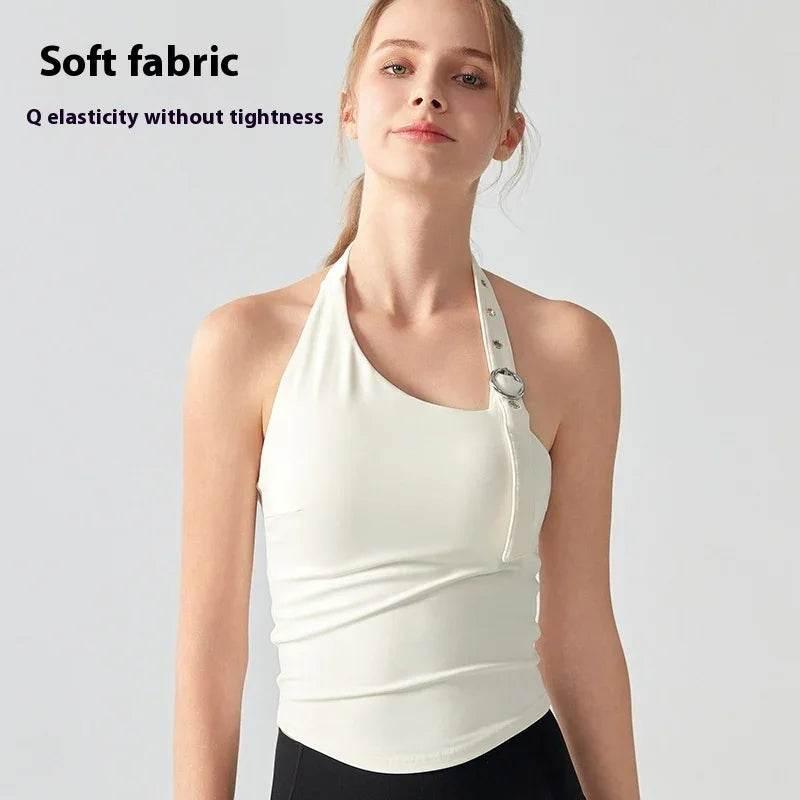 Women's Halter Sports Bra – Padded & Supportive! - ZA-Zola