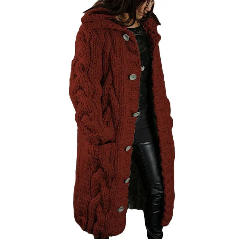 Plus Size Women Cardigan | Long Sweater Coat - ZA-Zola