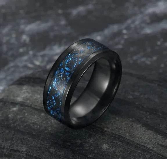 Asgard Basilisk Scale Wedding Ring – Titanium Steel - ZA-Zola