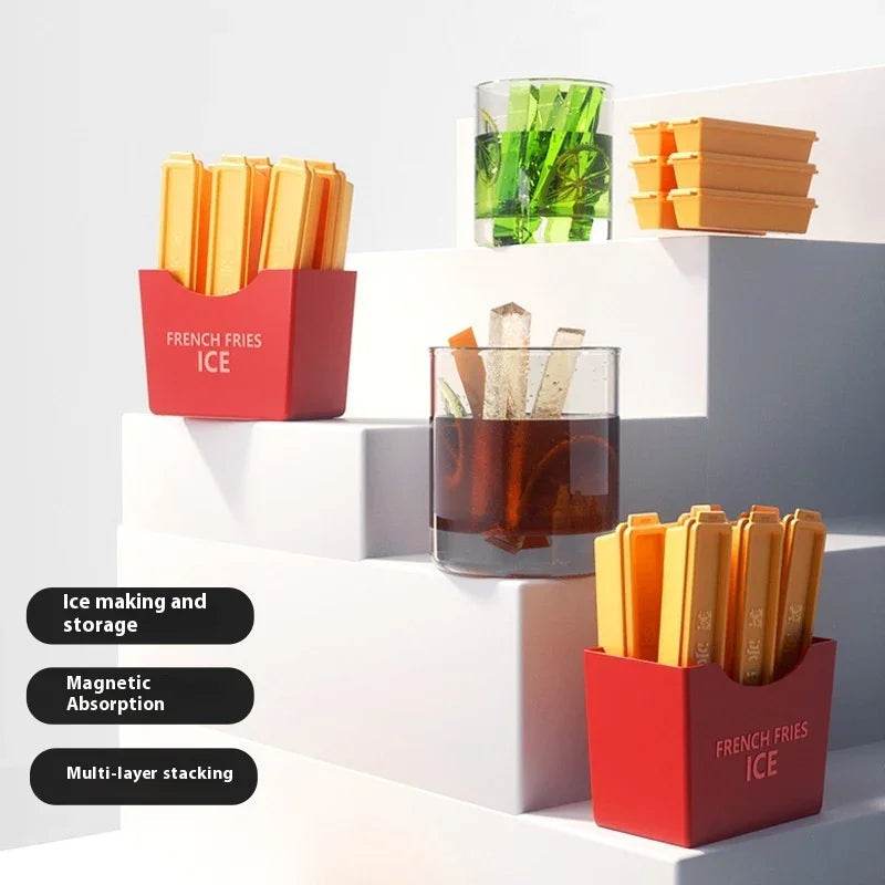 French Fries Ice Cube Mold with Magnet Set - ZA-Zola