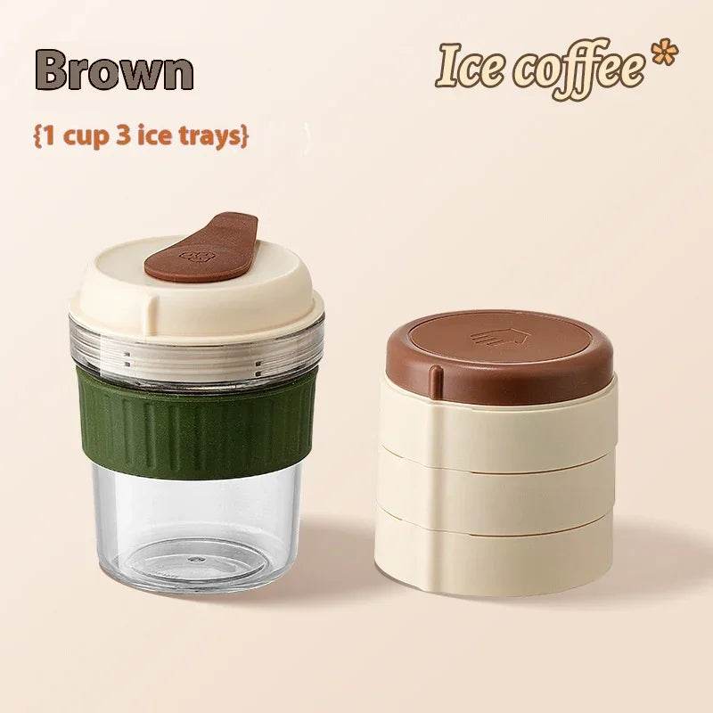 Cold Cup Coffee Tumbler with Ice Tray – 500ml - ZA-Zola